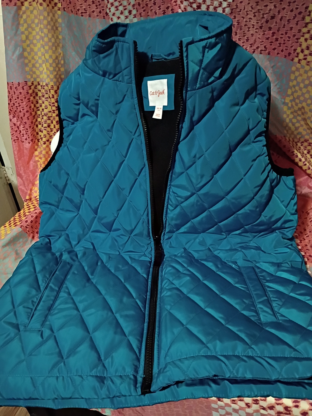 Cat & Jack Youths, Teal Quilted Puffer Vest